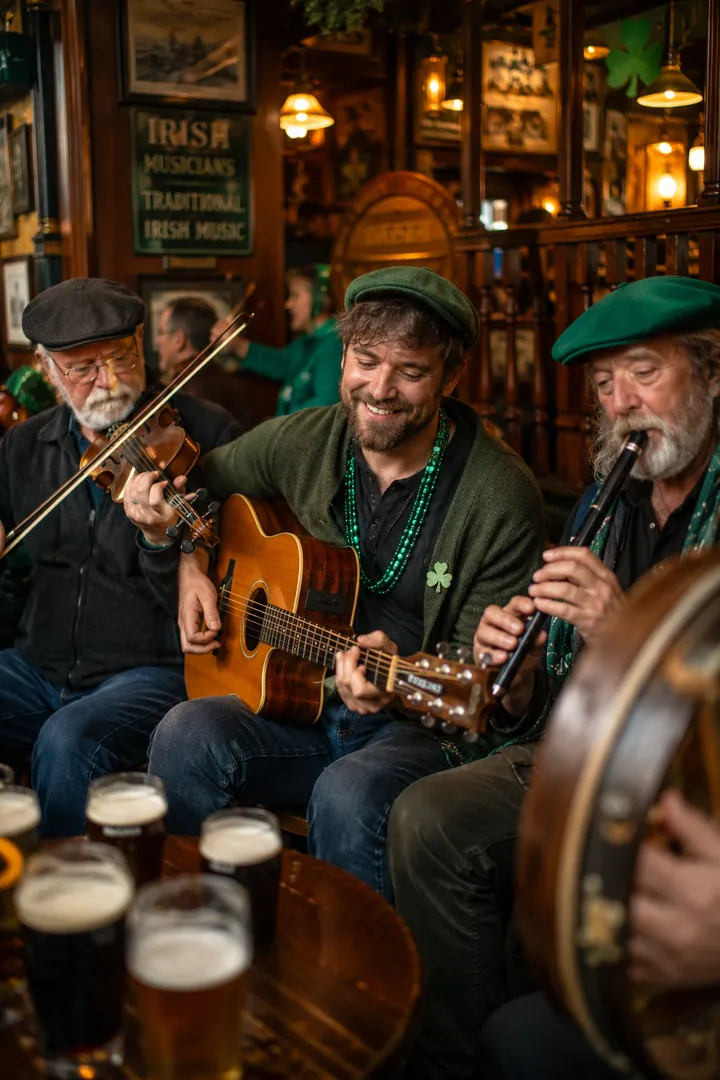 Traditional Irish Music: AI St. Patrick's Day photo effect example 2