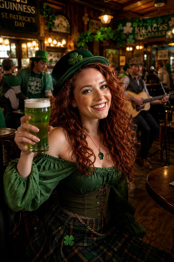 Irish Pub Celebration: AI St. Patrick's Day photo effect example 2