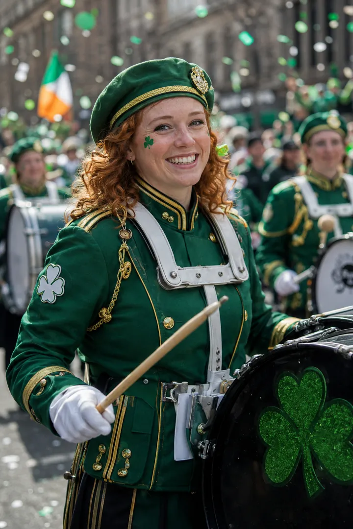 Marching Band Celebration: AI St. Patrick's Day photo effect example 2