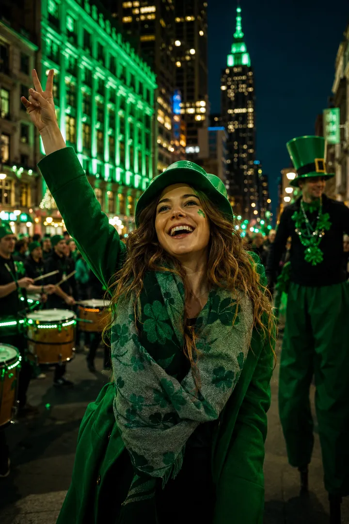 St. Patrick's Night Celebration: AI St. Patrick's Day photo effect example 2