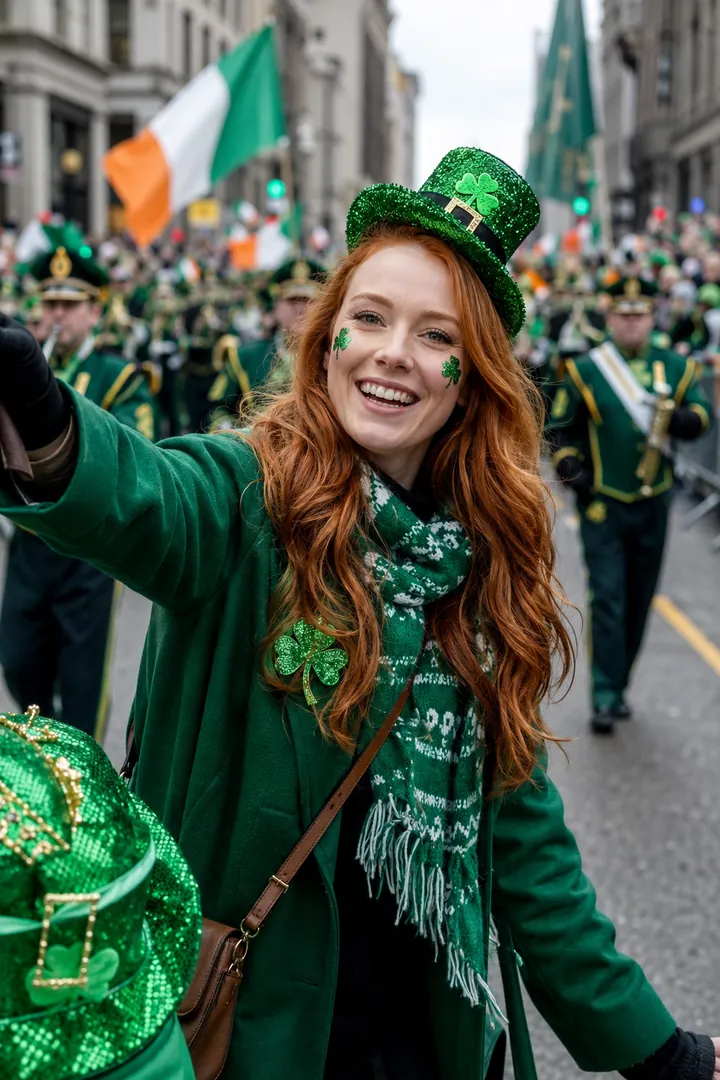Classic St. Patrick's Day Parade: AI St. Patrick's Day photo effect example 2