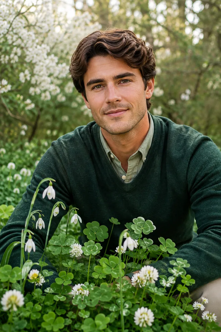 Spring Shamrock Portrait: AI St. Patrick's Day photo effect