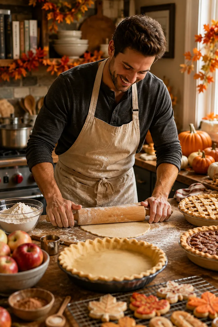 Thanksgiving Baking Day: AI Thanksgiving photo effect example 2