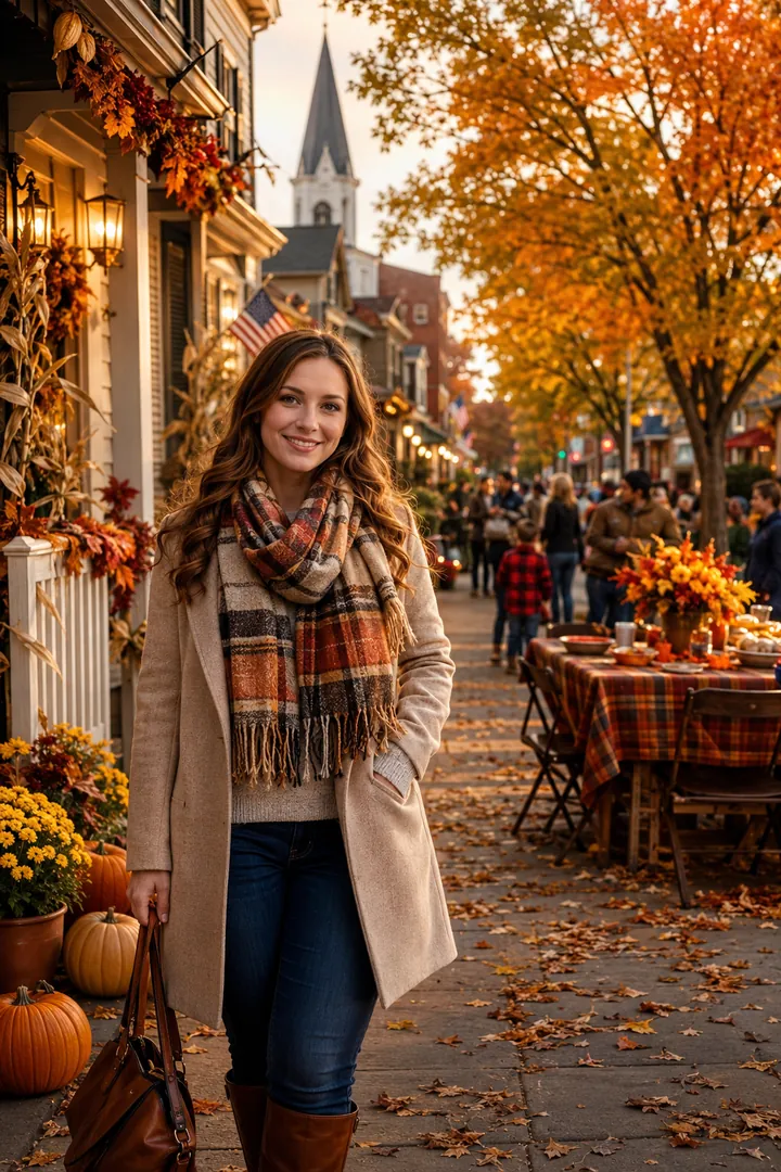Small-Town Thanksgiving: AI Thanksgiving photo effect