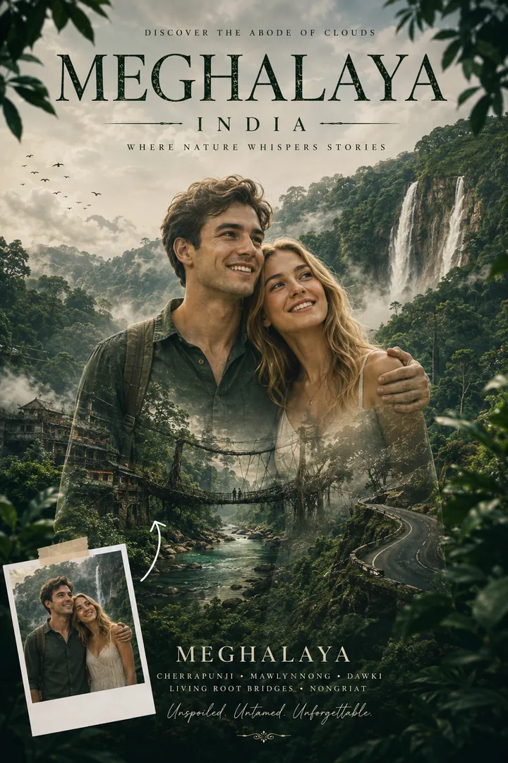 Waterfall Rainforest — AI photo example