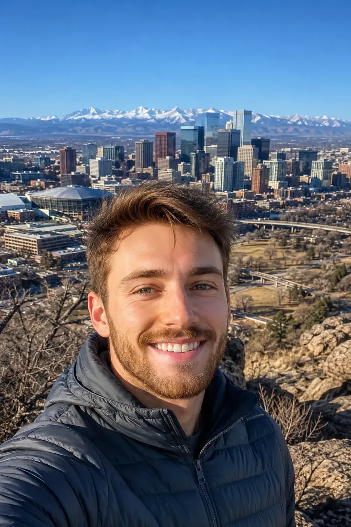Denver Mountain City: AI World Cities & Landmarks photo effect