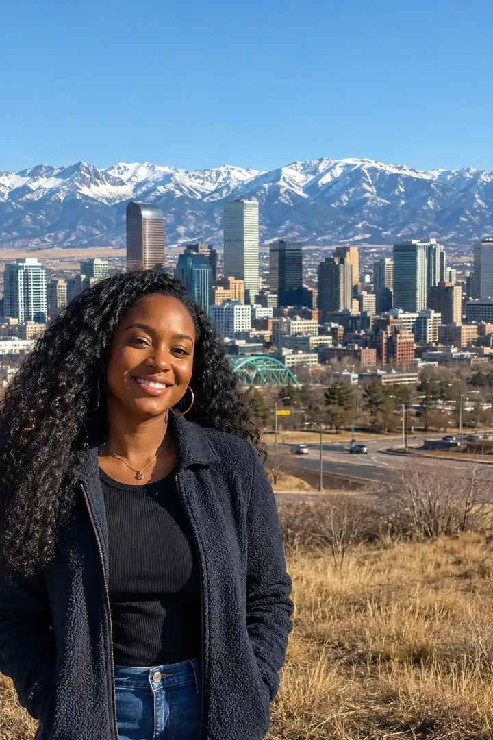 Denver Mountain City: AI World Cities & Landmarks photo effect example 2