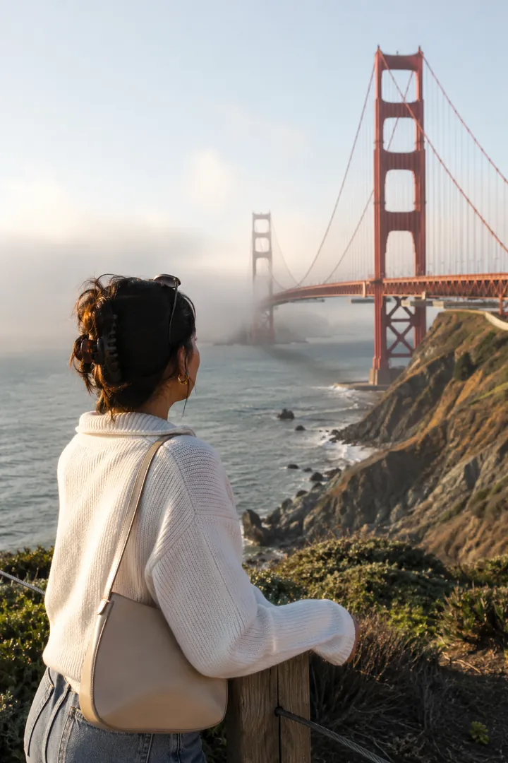 Golden Gate Bridge: AI World Cities & Landmarks photo effect