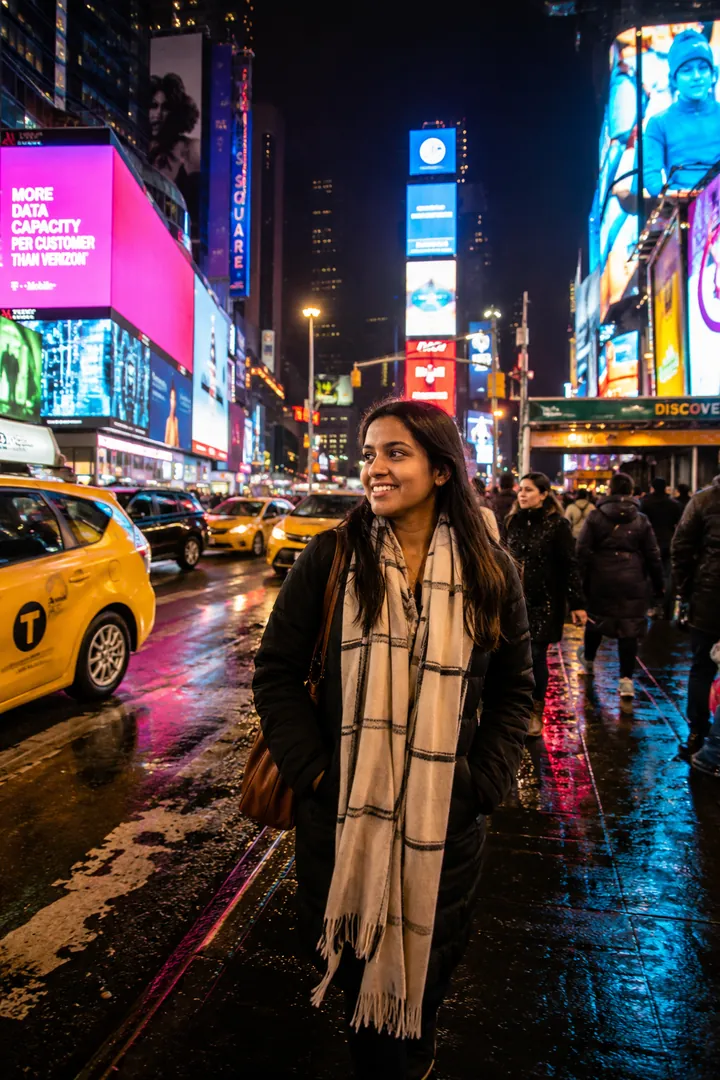 New York Times Square: AI World Cities & Landmarks photo effect example 2