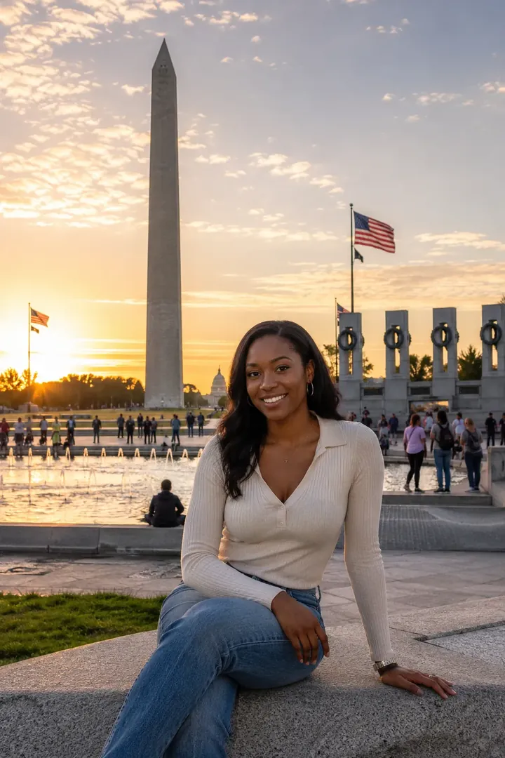 Washington D.C. Monuments: AI World Cities & Landmarks photo effect