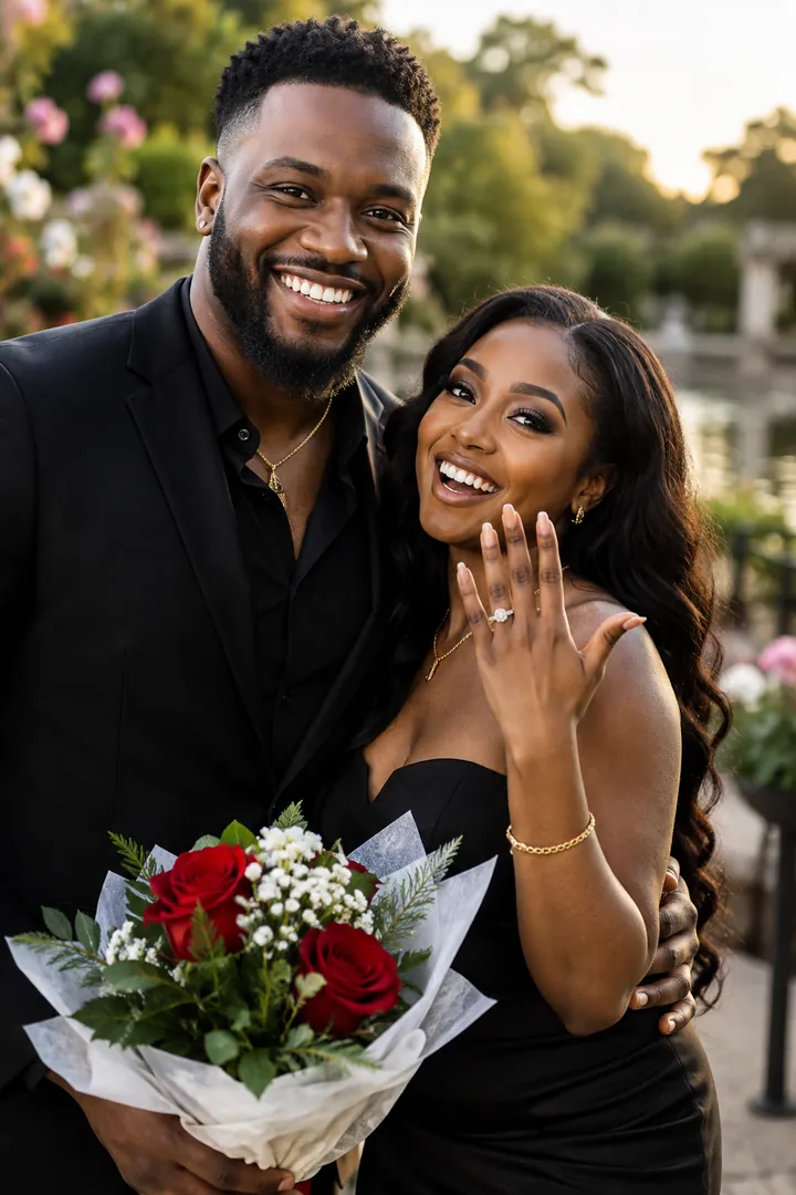 Engagement Romance: AI Valentine's Day photo effect example 2
