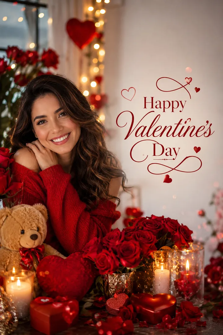 Valentine's Day Greeting: AI Valentine's Day photo effect