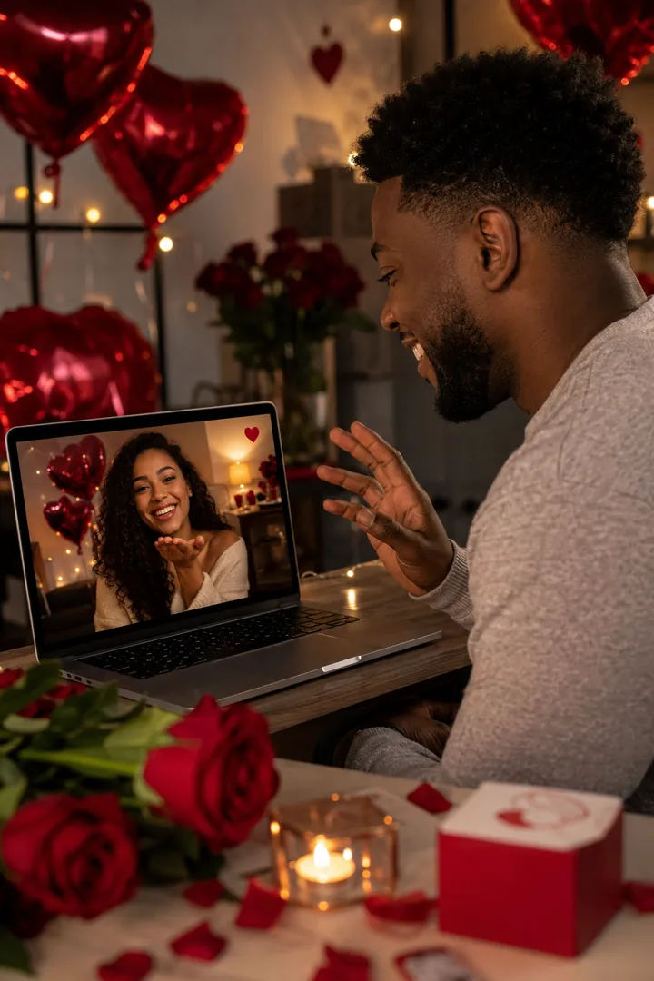 Long-Distance Love: AI Valentine's Day photo effect