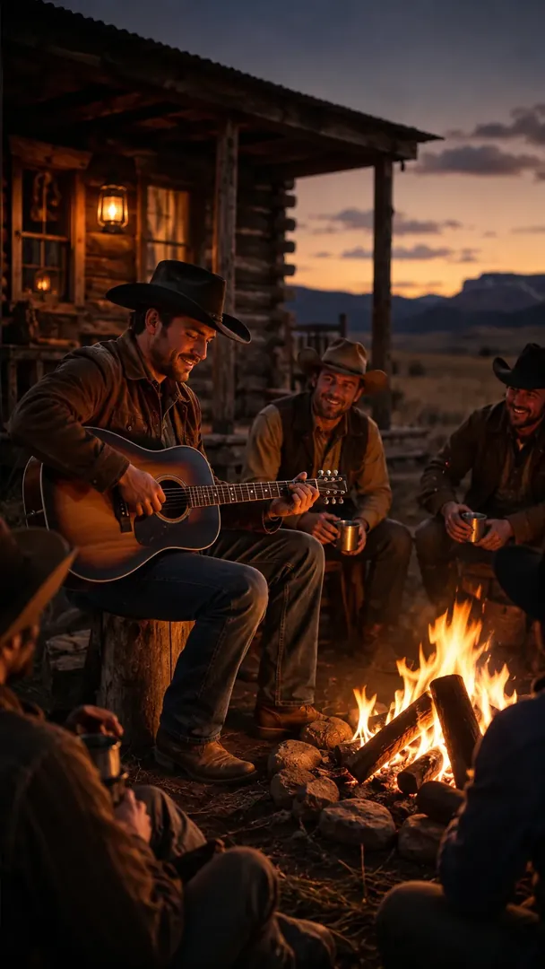 Country Western Night: AI Western Cowboy photo effect