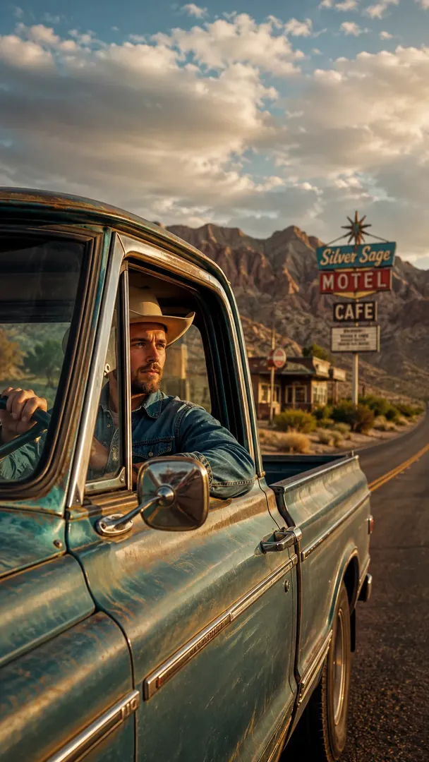 Cowboy Road Trip: AI Western Cowboy photo effect